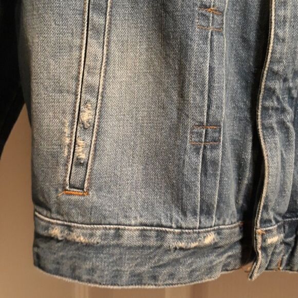 3x1 NYC denim Jean's jacket cropped sz.L/M/S - Picture 4 of 8